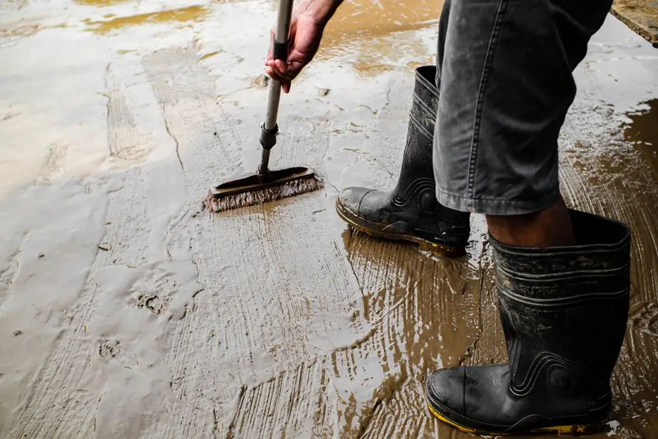 Roswell Water Restoration technician on site